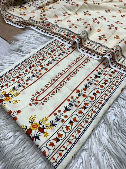2Pc Bin Noor Fab Lawn Kameez & Dupatta 64