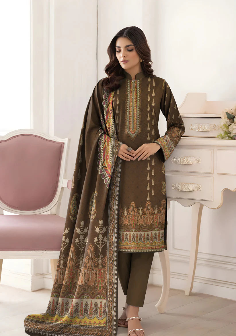 3PC Bin Noor Fab Shamray Unstitched Suit Vol-28