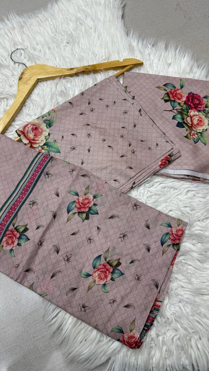 NOOR-E-JAHAN 3Pc Lawn  - #34585