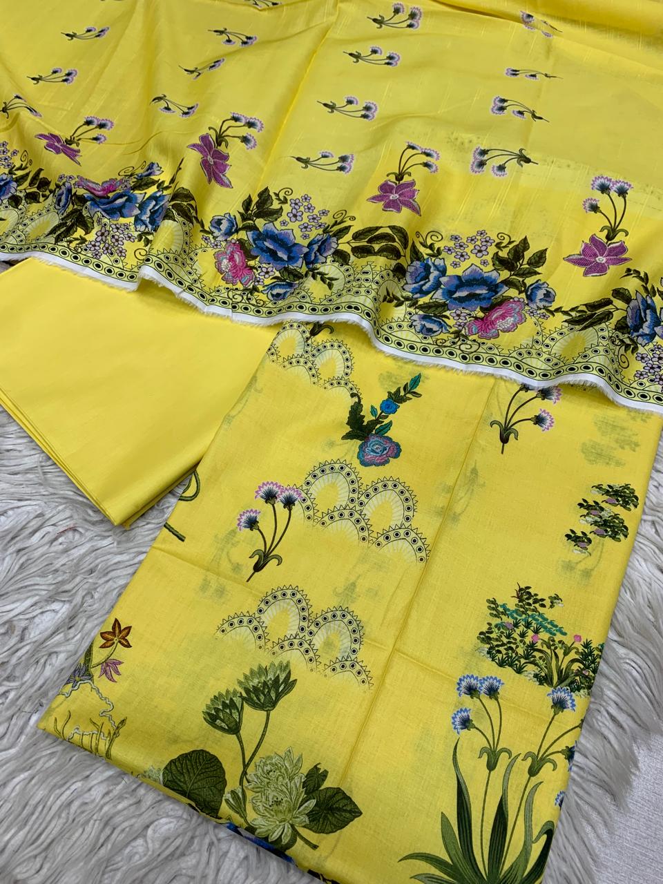 90x88 3Pc Lawn Suit Vol-0162