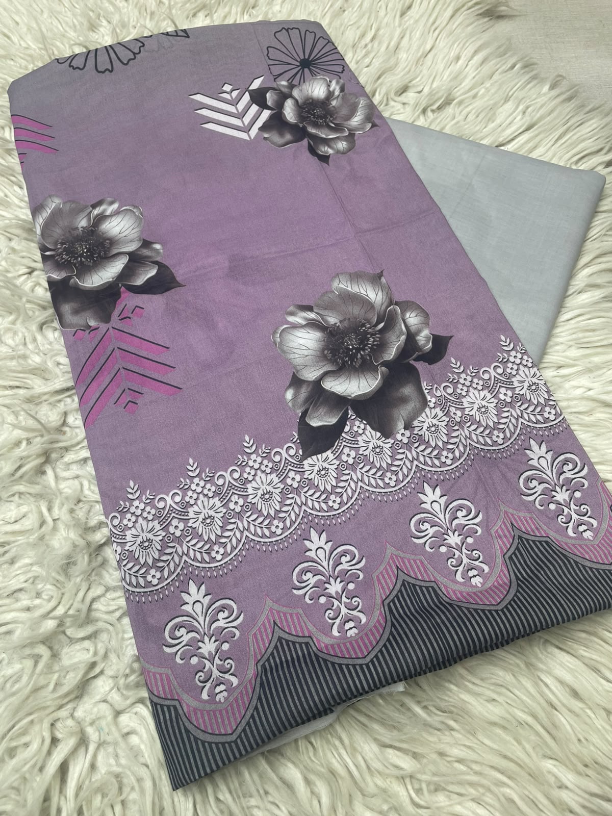 2Pc Printed Lawn Unstitched Suit 1250