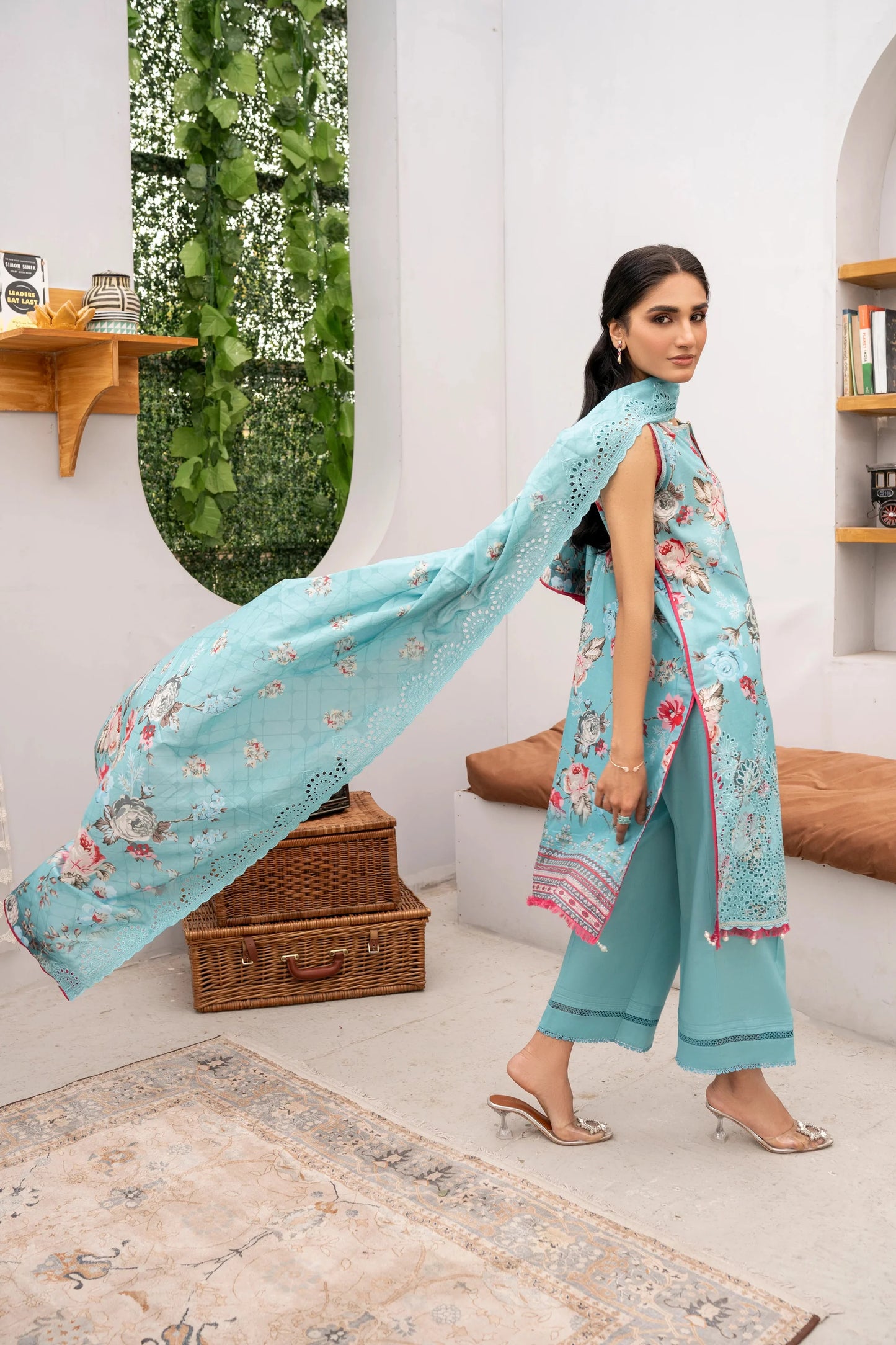 90/88 Firdous - Printed - Lawn - 3pc - D774