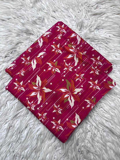 2Pc Bana Dora Linen Allover Suit Vol-3171