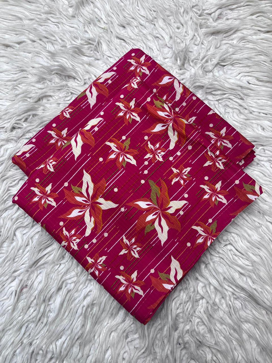 2Pc Bana Dora Linen Allover Suit Vol-3171