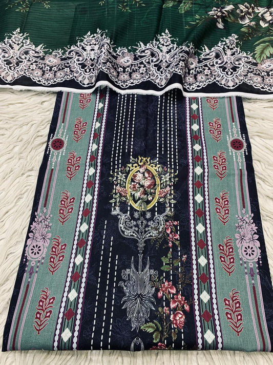 2Pc Noura Print Lawn Suit 0140