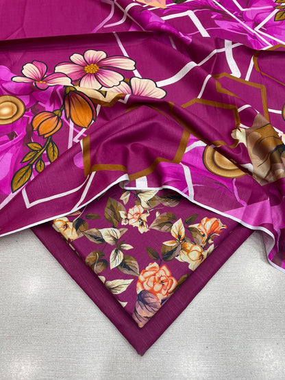 3Pc Slub Khaddar Unstitched Suit 25
