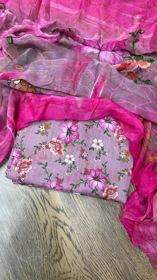 3Pc Luxury Chiffon with Tana Dora - Enigma Vol-307