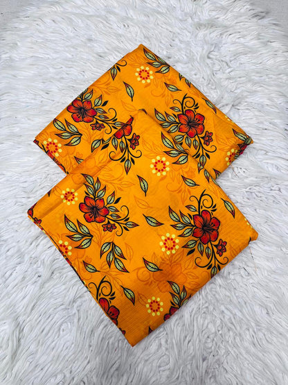 2Pc Bana Dora Linen Allover Unstitched Suit Vol-406