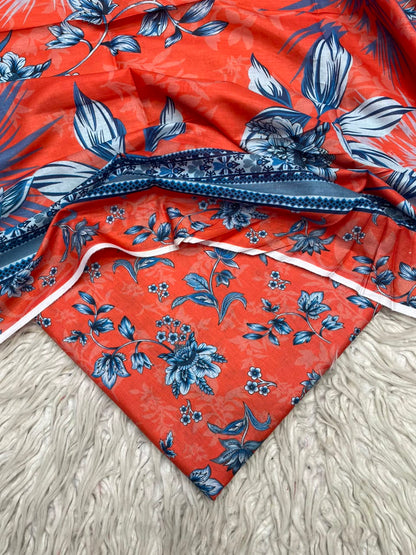 3Pc Same Digital Printed Lawn Suit 487