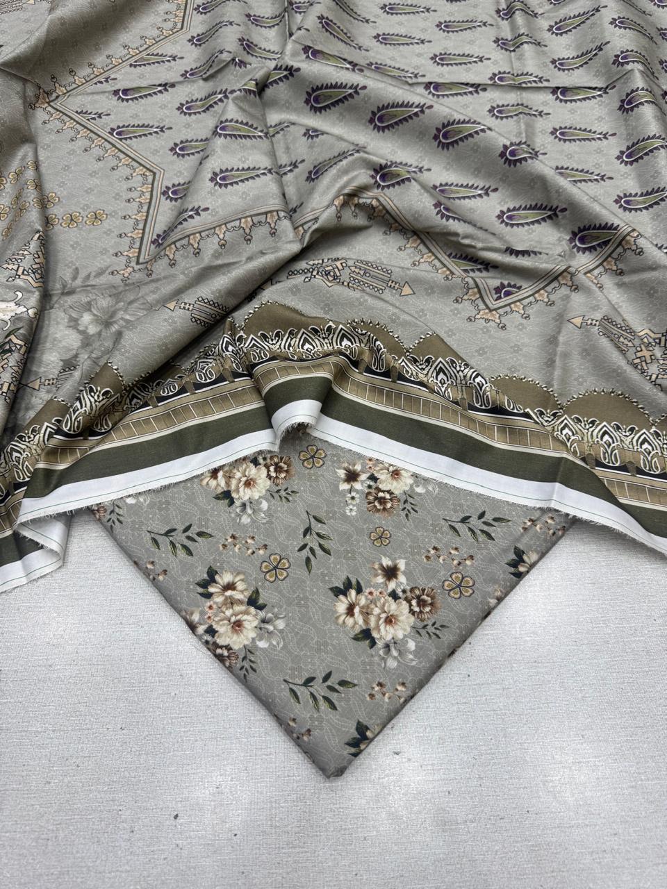 2Pc Kamal Slub Kameez & Dupatta Unstitched 61