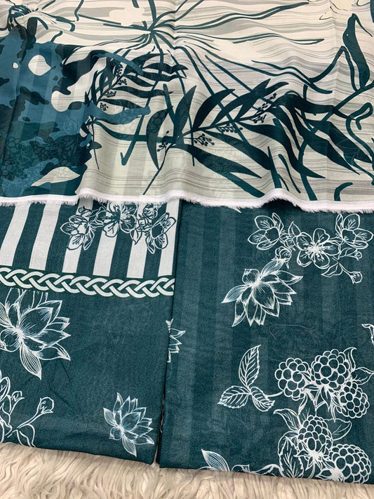 2Pc Supima Lawn Kameez & Duppata Printed Suit  Vol-3213