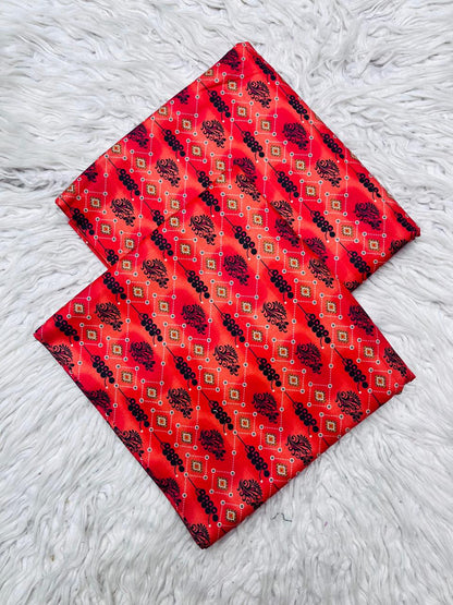 2Pc Crystal Linen Allover Suit Vol-0121