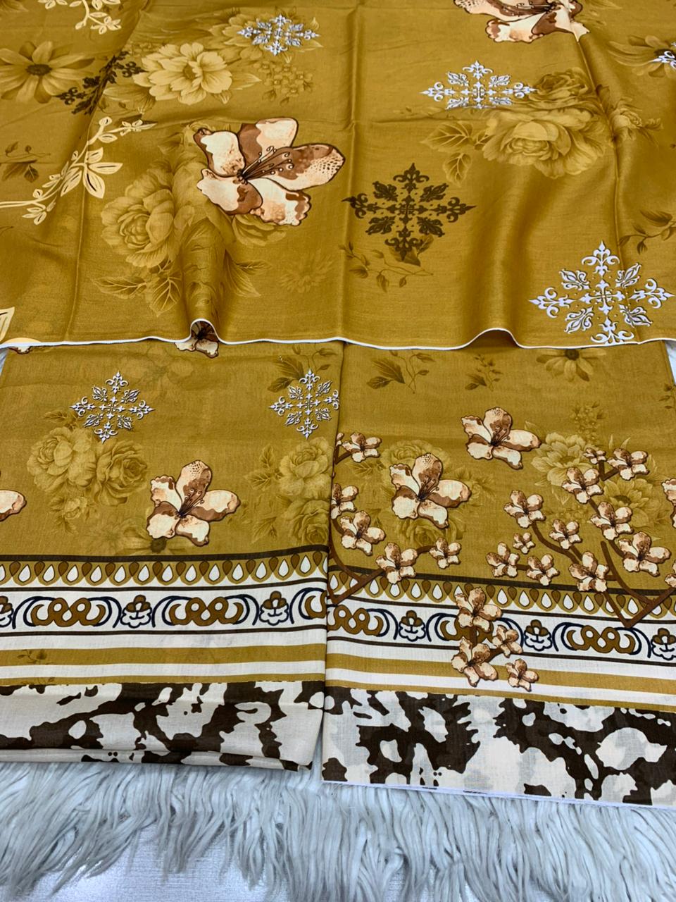 2Pc Lawn Kameez & Dupatta Vol-3205