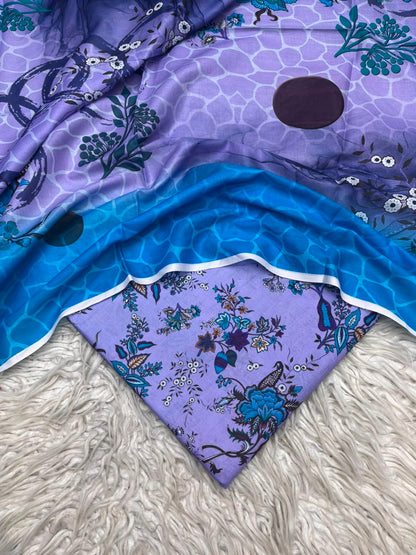 3Pc Same Digital Printed Lawn Suit 15