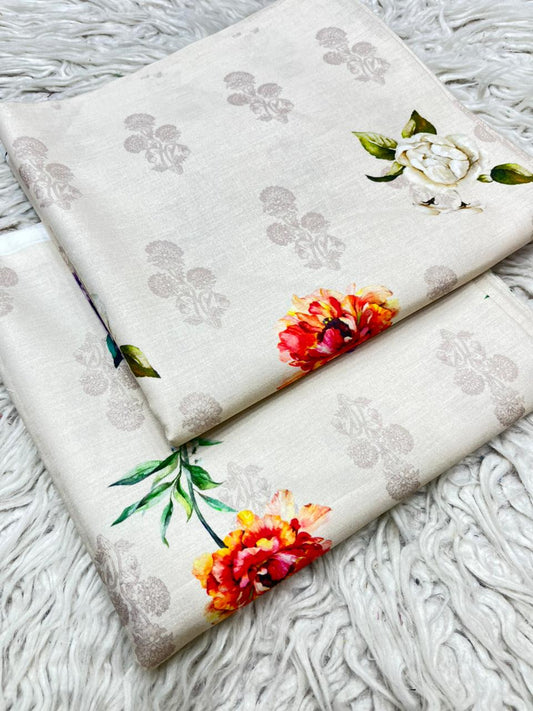 2Pc Lawn Digital Printed Suit Vol-6145