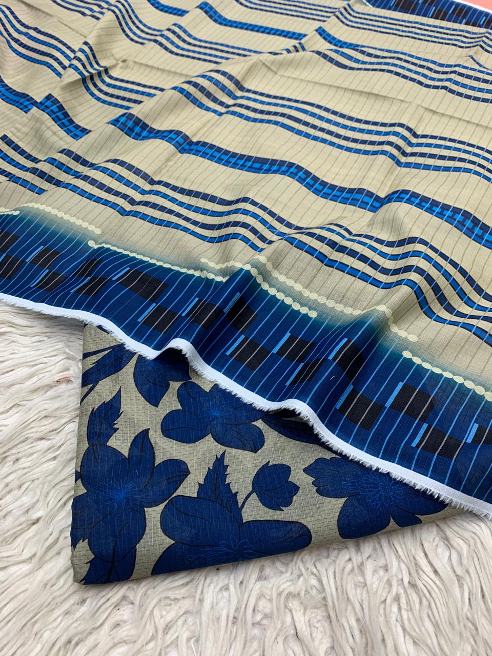 Gul Ahmad 3Pc Lawn Bana Dora Unstitched Suit Vol-0172