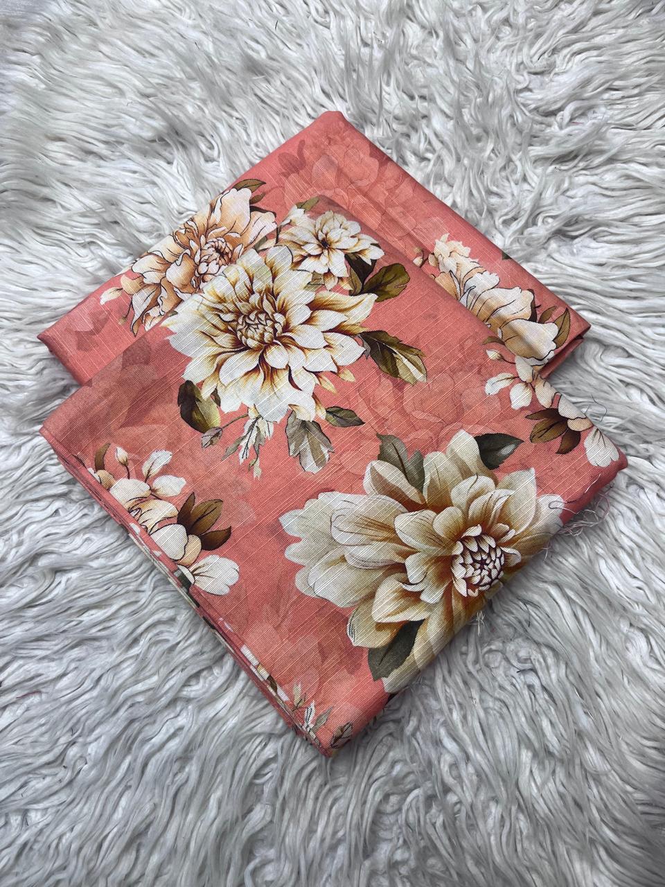 2Pc Slub Khaddar Allover Suit Vol-0086