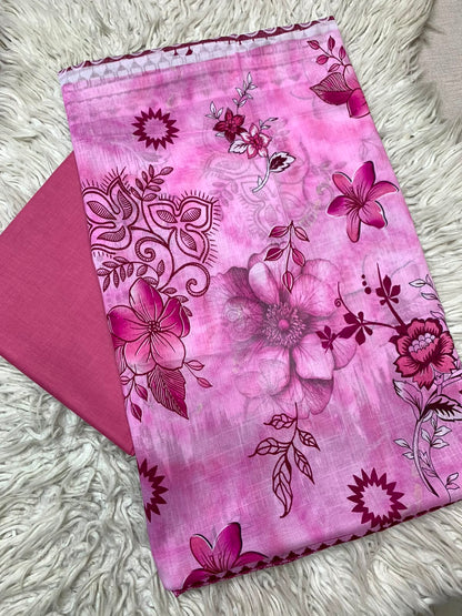 2Pc Printed Lawn Unstitched Suit 550