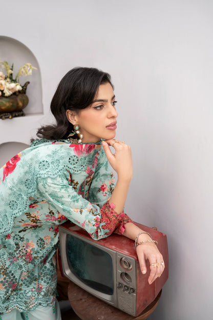 3Pc Firdous Lawn Unstitched - D #706