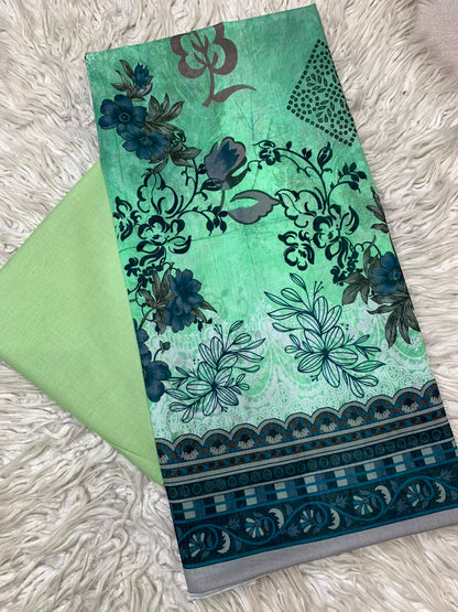 2Pc Printed Lawn Unstitched Suit 550