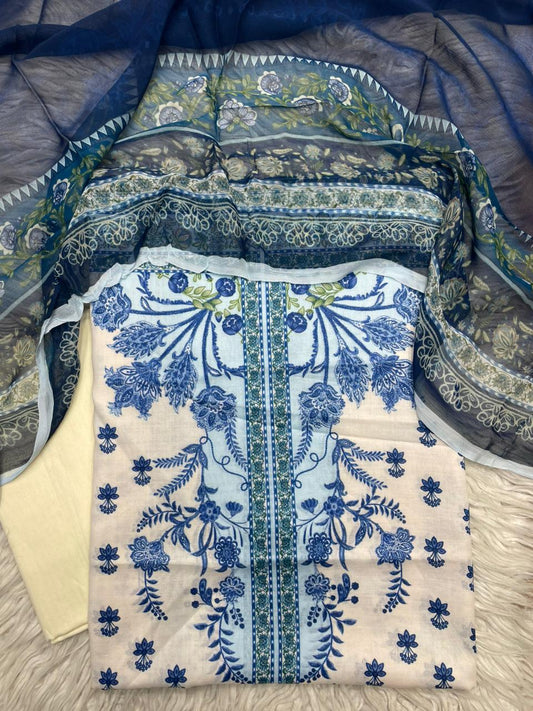 90x88 3PC Lawn Suit Vol-001
