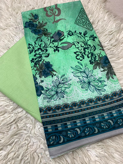 2Pc Printed Lawn Unstitched Suit 550