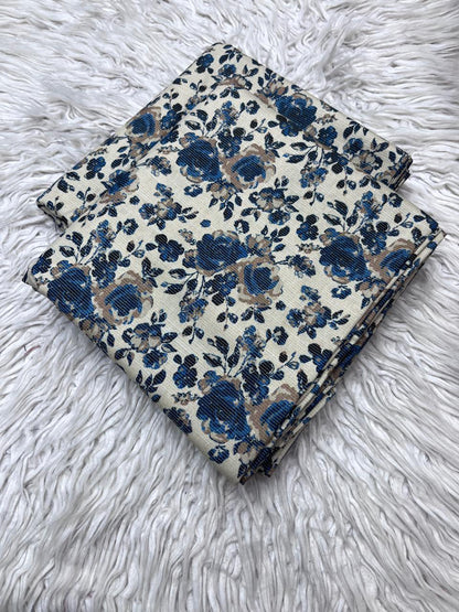 2Pc Chamki Khaddar Unstitched Suit Vol-0136