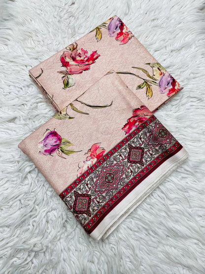 2Pc Linen Allover Unstitched Suit -0099