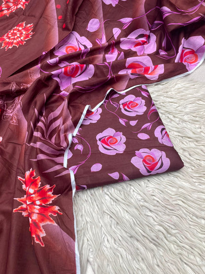 3Pc Same Digital Printed Lawn Suit 489