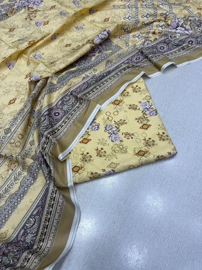 2Pc Kamal Slub Kameez & Dupatta Unstitched 61
