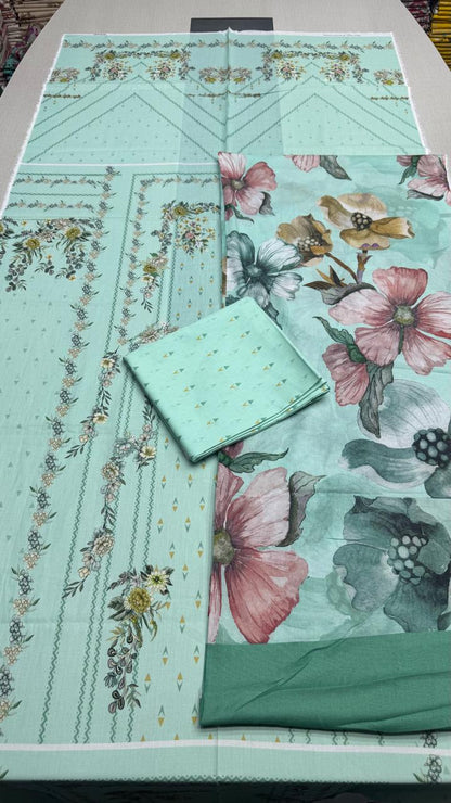 3 Peice Supima Lawn D-159