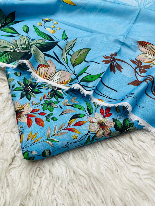 3 PC Slub Khaddar Allover Unstitched Suit Vol-0120