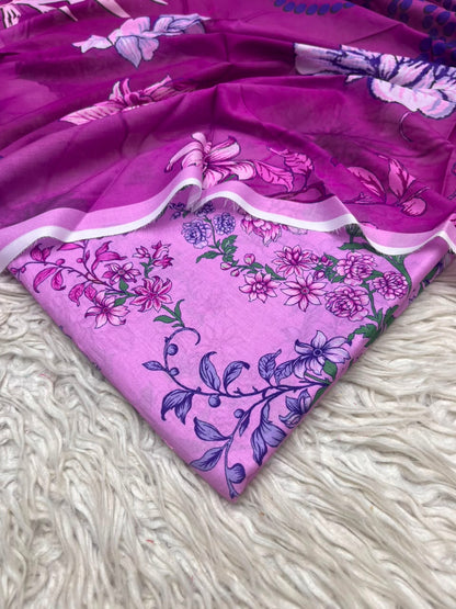 3Pc Same Digital Printed Lawn Suit 15