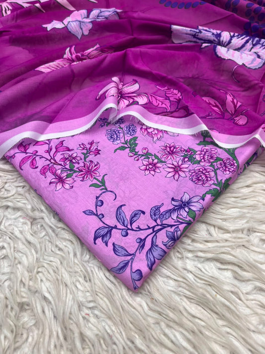 3Pc Same Digital Printed Lawn Suit 15