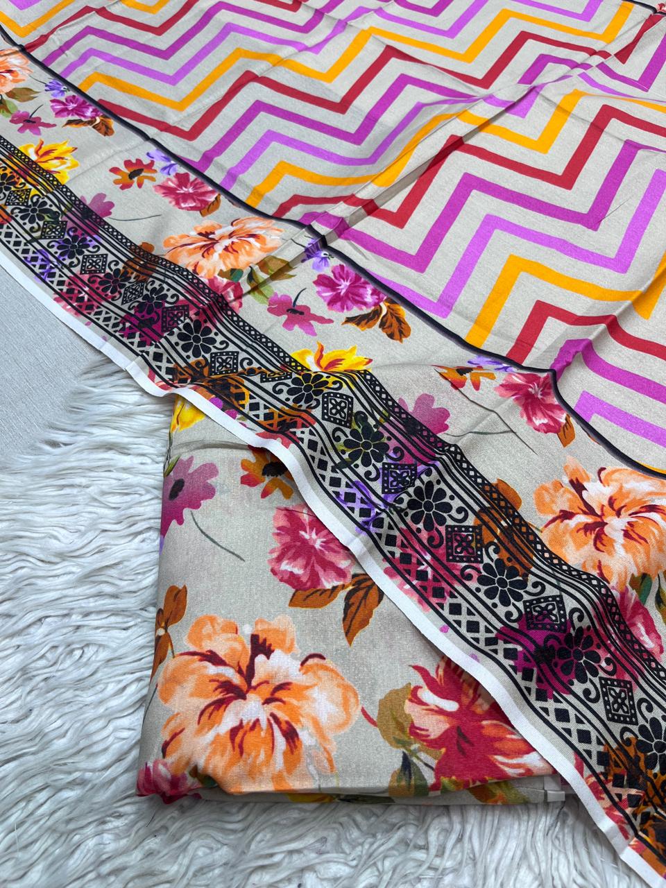 3PC KARANDI ALLOVER UNSTITCHED SUIT VOL-6159