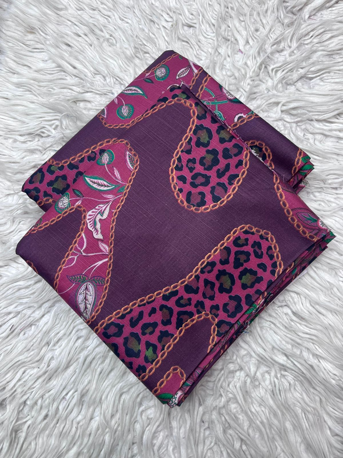 2Pc Slub Khaddar Allover Suit Vol-3185