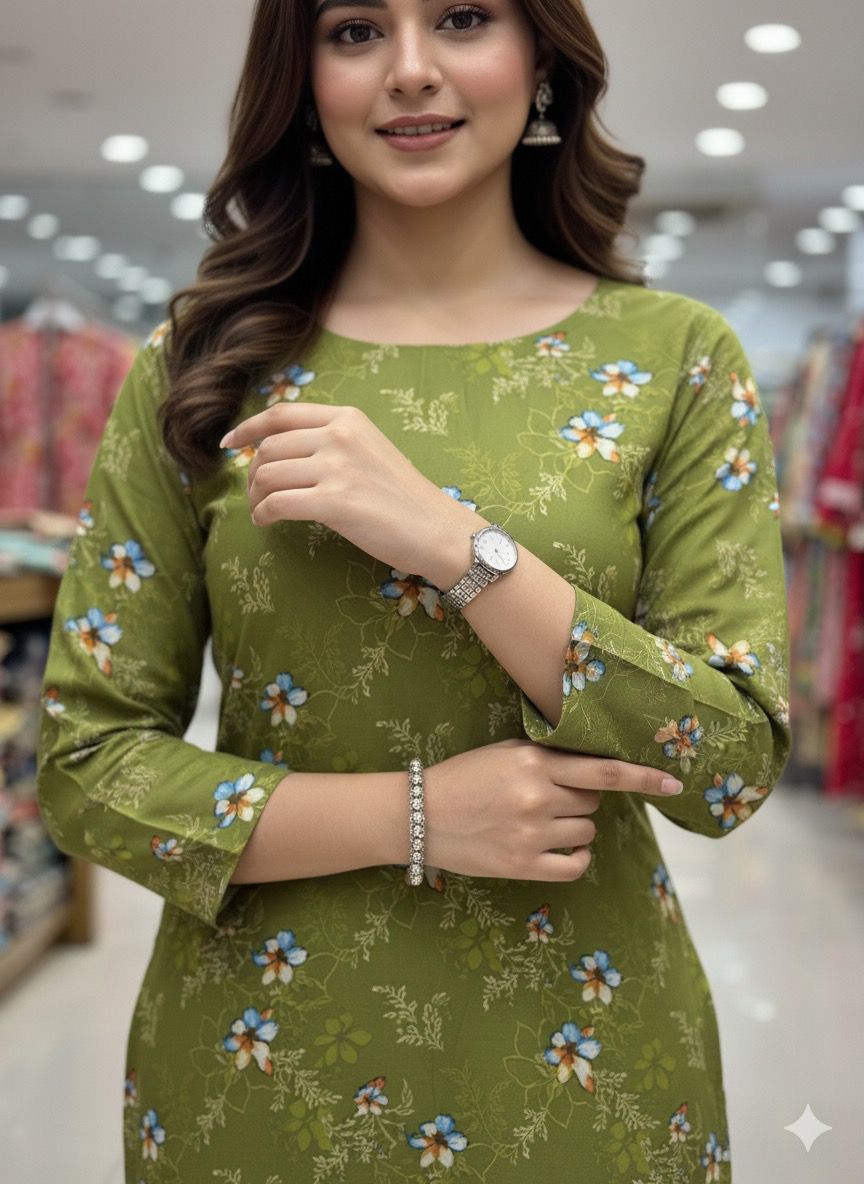 2Piece Taweera Cotton Allover Suit D-40817