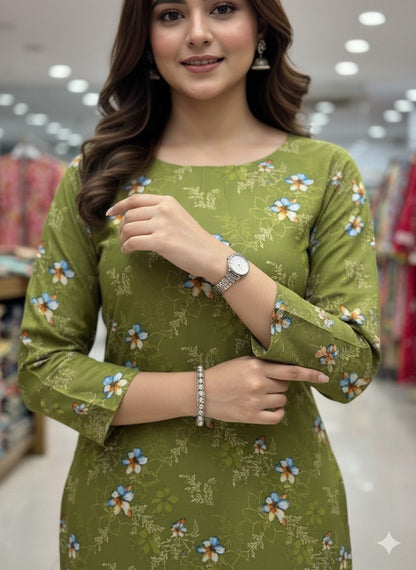 2Piece Taweera Cotton Allover Suit D-40817