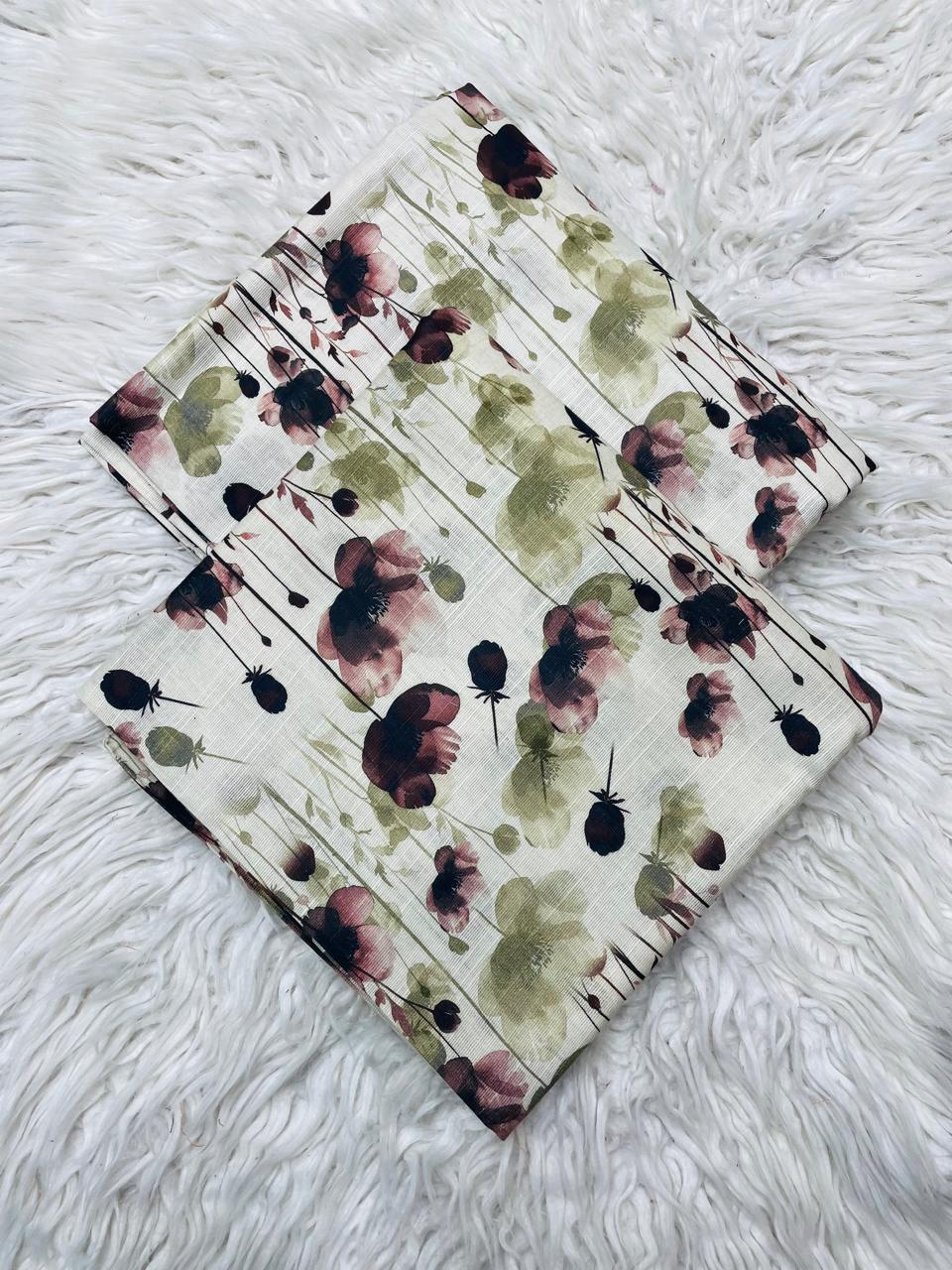 2 PC Khaddar Slub Allover Suit Vol-0093