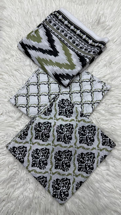 3Pc Supima Lawn Suit  - #41053