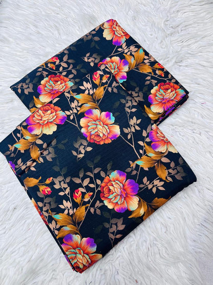 2Pc Bana Dora Linen Allover Unstitched Suit Vol-406