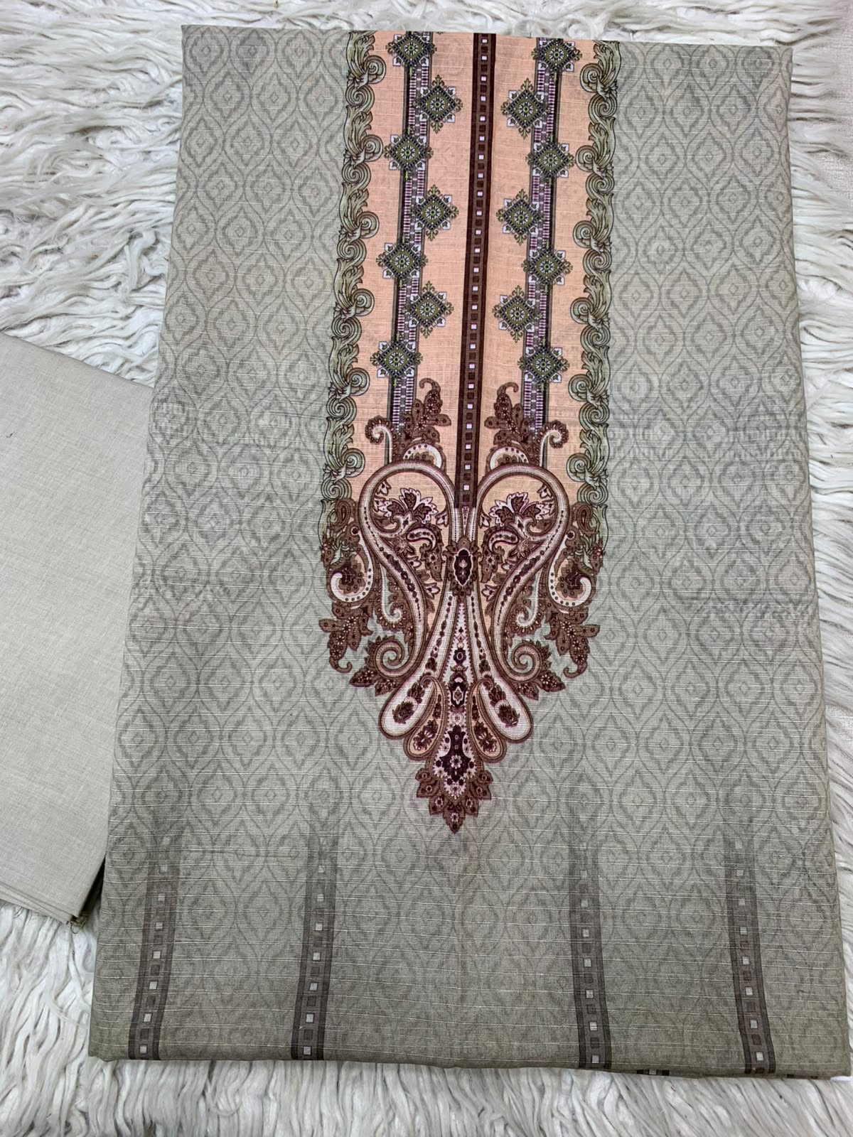 2Pc Bin Noor Fab Print Lawn Suit Vol-67