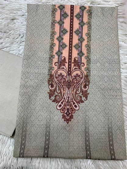 2Pc Bin Noor Fab Print Lawn Suit Vol-67