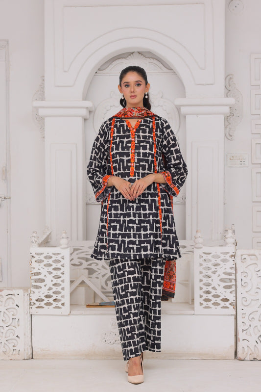 3 Peice Supima Lawn - #40501