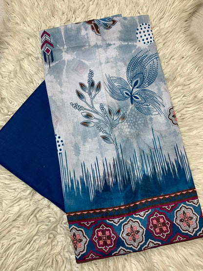 2Pc Printed Lawn Unstitched Suit 550