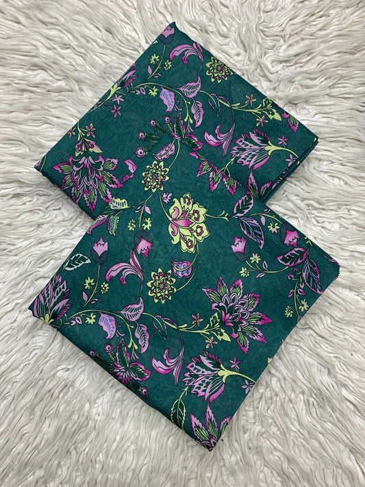 2Pc Chamki Lawn Digital Printed Unstitched Suit Vol-484