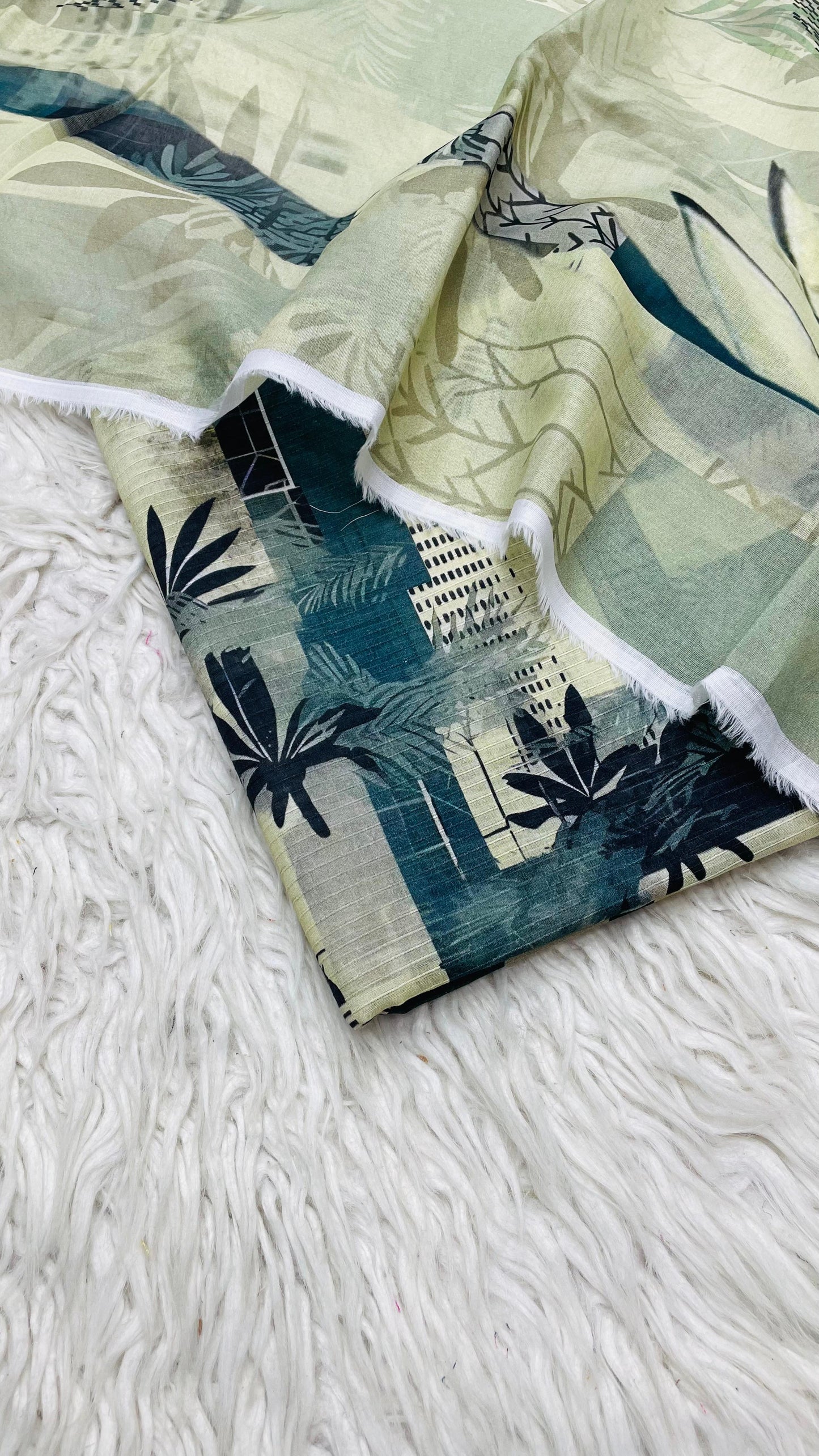 3Pc Sapphire Bana Dora Lawn Suit Vol-0119