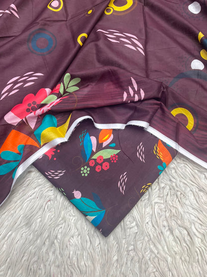 3Pc Same Digital Printed Lawn Suit 15
