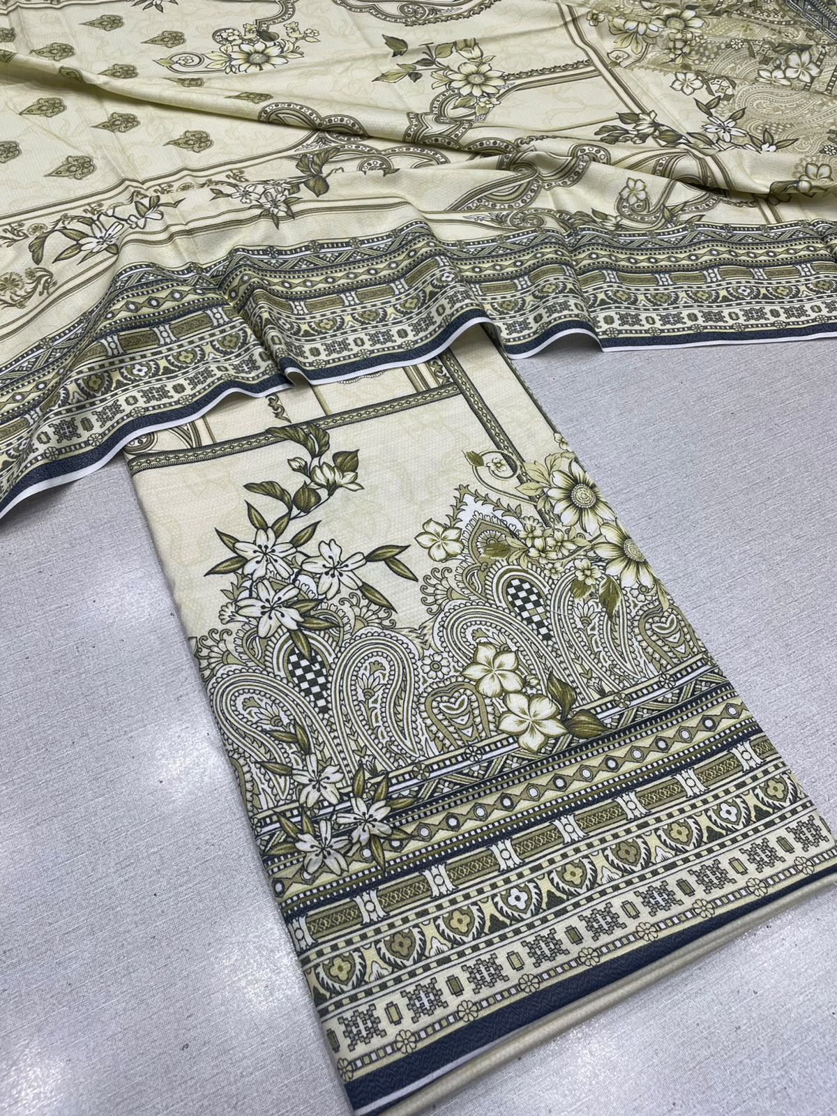 2Pc Dhanak Kameez & Dupatta Unstitched 73