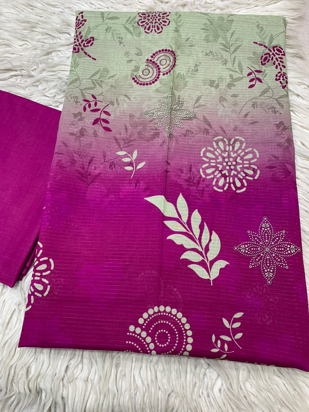 2Pc Dhaga Kari Print Lawn Suit Vol-525